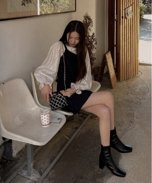 SONA（ソナ）の「SONA Aラインビスチェリボンミニワンピース（ワンピース・レディース・ブラック/ライトベージュ/ピンク・FREE）」の19枚目の写真