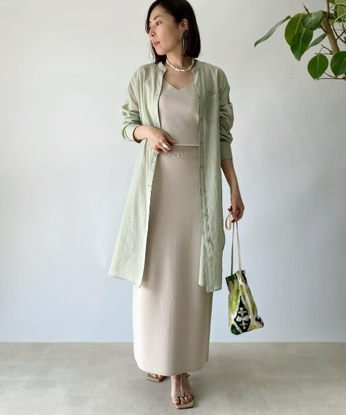 RIVE DROITE（リヴドロワ）の「クールタッチUVニットキャミソール（キャミソール・レディース・チャコールグレー/ベージュ/オレンジ・FREE）」の17枚目の写真