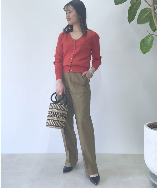 RIVE DROITE（リヴドロワ）の「クールタッチUVニットキャミソール（キャミソール・レディース・チャコールグレー/ベージュ/オレンジ・FREE）」の18枚目の写真