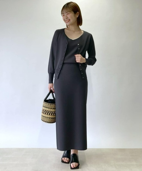 RIVE DROITE（リヴドロワ）の「クールタッチUVニットキャミソール（キャミソール・レディース・チャコールグレー/ベージュ/オレンジ・FREE）」の19枚目の写真