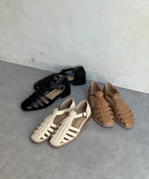 Chez toi（シェトワ）の「グルカサンダル（サンダル・レディース・ブラック/ベージュ/オフホワイト・S/M/L）」の4枚目の写真