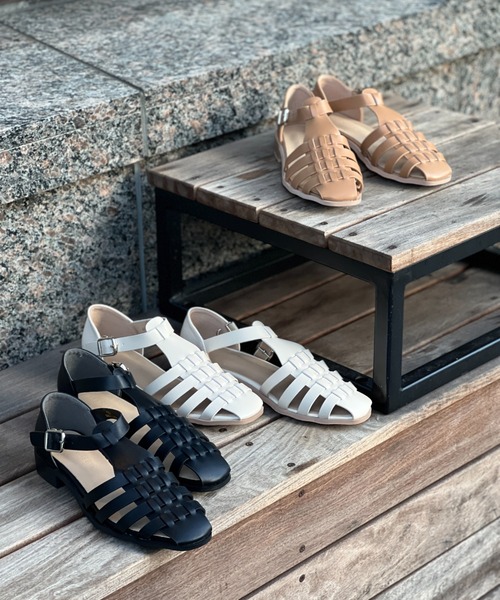 Chez toi（シェトワ）の「グルカサンダル（サンダル・レディース・ブラック/ベージュ/オフホワイト・S/M/L）」の9枚目の写真