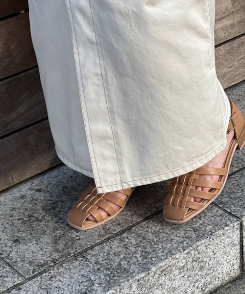 Chez toi（シェトワ）の「グルカサンダル（サンダル・レディース・ブラック/ベージュ/オフホワイト・S/M/L）」の12枚目の写真