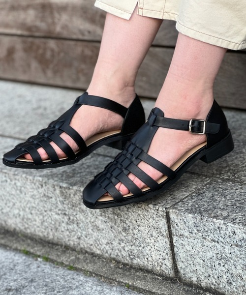 Chez toi（シェトワ）の「グルカサンダル（サンダル・レディース・ブラック/ベージュ/オフホワイト・S/M/L）」の8枚目の写真