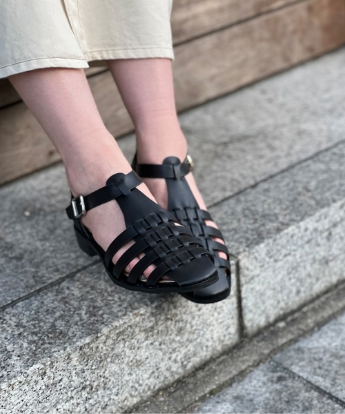 Chez toi（シェトワ）の「グルカサンダル（サンダル・レディース・ブラック/ベージュ/オフホワイト・S/M/L）」の10枚目の写真