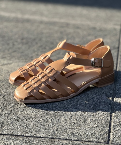 Chez toi（シェトワ）の「グルカサンダル（サンダル・レディース・ブラック/ベージュ/オフホワイト・S/M/L）」の22枚目の写真