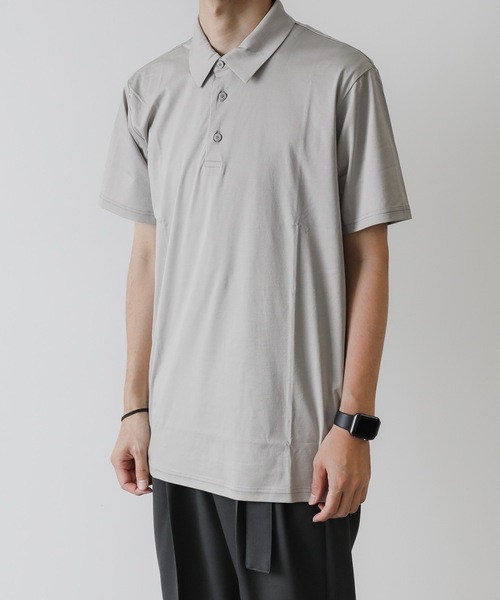 ATTACHMENT(アタッチメント)の「ハイゲージスムースポロシャツ / HIGH GAUGE SMOOTH POLO(ポロシャツ・メンズ・ライトグレー/グレー系その他/ブラック・2/3/1/4)」の7枚目の写真