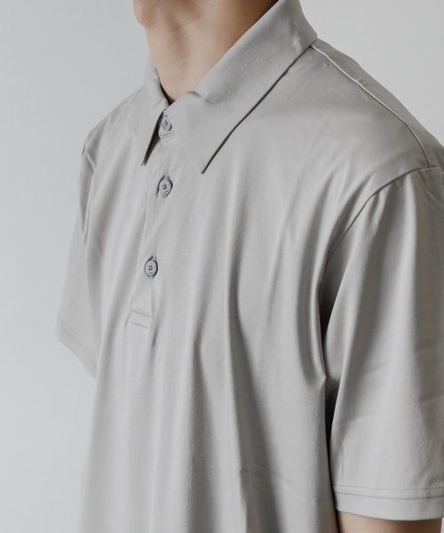ATTACHMENT(アタッチメント)の「ハイゲージスムースポロシャツ / HIGH GAUGE SMOOTH POLO(ポロシャツ・メンズ・ライトグレー/グレー系その他/ブラック・2/3/1/4)」の4枚目の写真