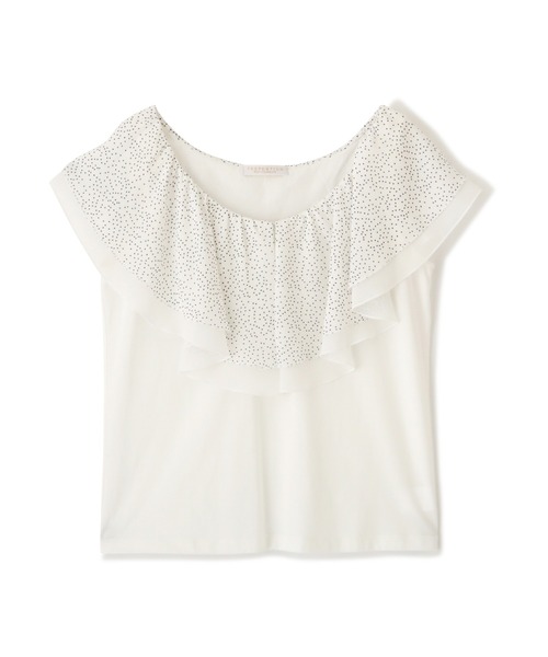 PROPORTION BODY DRESSING（プロポーションボディドレッシング）の「ラッフルＴシャツ / 1212160500（Tシャツ/カットソー・レディース・パープル/ホワイト系その他/ブラック系その他・FREE）」の10枚目の写真