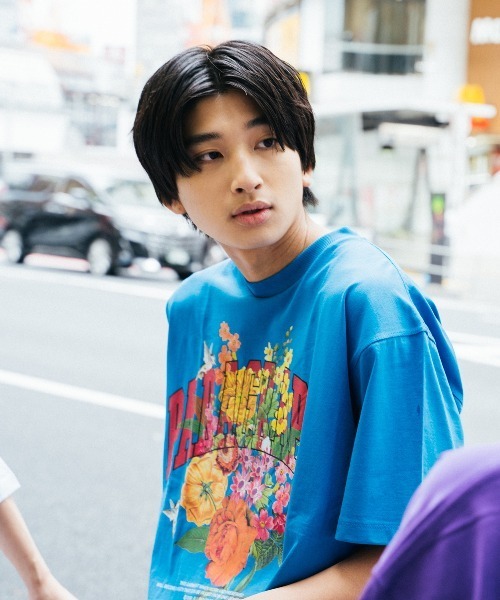 Paragraph（パラグラフ）の「PRGRP.38-SSTEE（Tシャツ/カットソー・メンズ・ブルー/アイボリー/チャコール・FREE）」の4枚目の写真