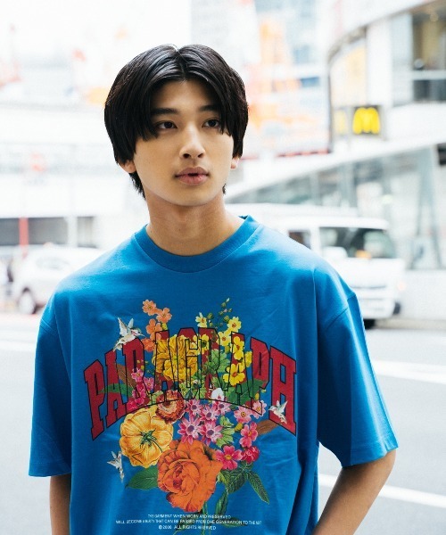 Paragraph（パラグラフ）の「PRGRP.38-SSTEE（Tシャツ/カットソー・メンズ・ブルー/アイボリー/チャコール・FREE）」の5枚目の写真