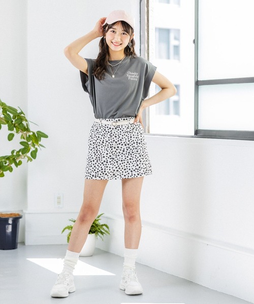 repipi armario(レピピ アルマリオ)の「マエボタンスカパン(スカート・キッズ・ライトインディゴブルー/ライトピンク/その他/グリーン・MEDIUM/SMALL/LARGE)」の9枚目の写真
