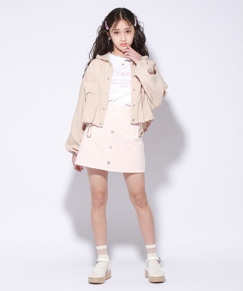 repipi armario(レピピ アルマリオ)の「マエボタンスカパン(スカート・キッズ・ライトインディゴブルー/ライトピンク/その他/グリーン・MEDIUM/SMALL/LARGE)」の12枚目の写真