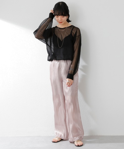 SHENERY（シーナリー）の「グリッターシアーイージーパンツ（その他パンツ・レディース・グレー/パープル・FREE）」の16枚目の写真