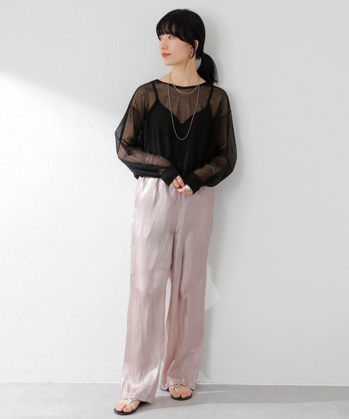 SHENERY（シーナリー）の「グリッターシアーイージーパンツ（その他パンツ・レディース・グレー/パープル・FREE）」の20枚目の写真