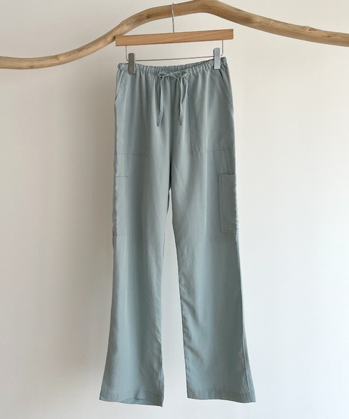 CANAL JEAN（キャナルジーン）の「RED CHOP WORKS(レッドチョップワークス) テンセルリネンカーゴパンツ（カーゴパンツ・レディース・ベージュ/サックスブルー/ピンク・38/36）」の20枚目の写真