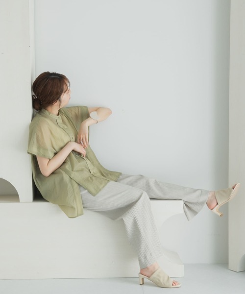 LAATO（ラート）の「BOXY LINE SHIRTS（シャツ/ブラウス・レディース・イエロー/ブラック・FREE）」の13枚目の写真