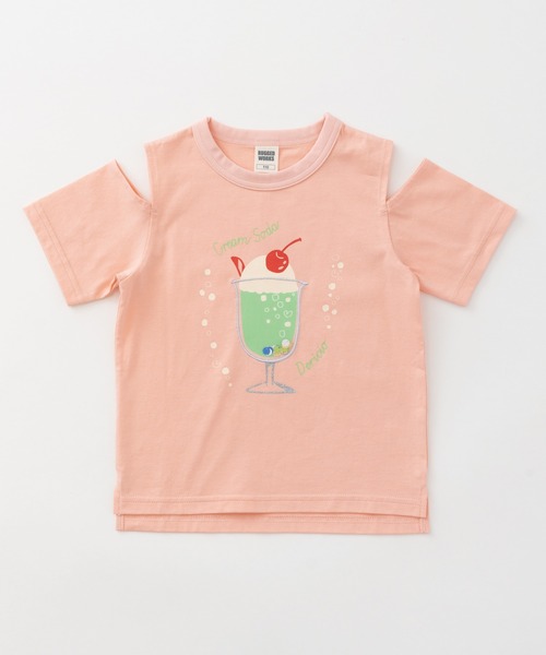 RUGGEDWORKS(ラゲッドワークス)の「肩スリットクリームソーダ半袖TEE(Tシャツ/カットソー・キッズ・ピンク/サックスブルー・100/130/110/90/120)」の12枚目の写真