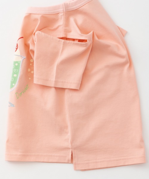 RUGGEDWORKS(ラゲッドワークス)の「肩スリットクリームソーダ半袖TEE(Tシャツ/カットソー・キッズ・ピンク/サックスブルー・100/130/110/90/120)」の9枚目の写真