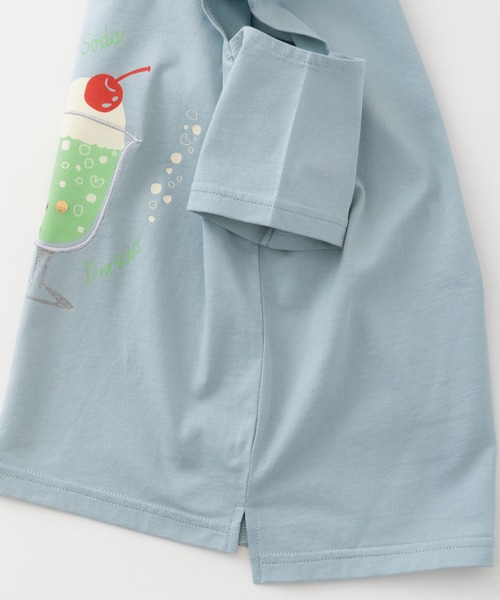 RUGGEDWORKS(ラゲッドワークス)の「肩スリットクリームソーダ半袖TEE(Tシャツ/カットソー・キッズ・ピンク/サックスブルー・100/130/110/90/120)」の13枚目の写真