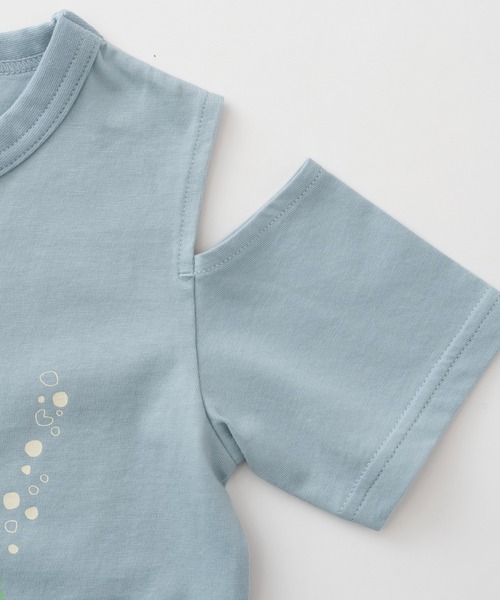 RUGGEDWORKS(ラゲッドワークス)の「肩スリットクリームソーダ半袖TEE(Tシャツ/カットソー・キッズ・ピンク/サックスブルー・100/130/110/90/120)」の15枚目の写真