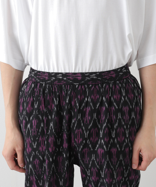 B.C STOCK（ベーセーストック）の「INDIA FAB. IKAT ジャガード パンツ（その他パンツ・メンズ・パープル/ネイビー/ブラウン・MEDIUM/LARGE）」の8枚目の写真