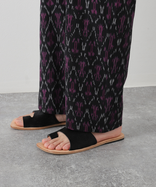 B.C STOCK（ベーセーストック）の「INDIA FAB. IKAT ジャガード パンツ（その他パンツ・メンズ・パープル/ネイビー/ブラウン・MEDIUM/LARGE）」の12枚目の写真