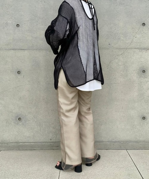 select MOCA by mi(セレクトモカバイミー)の「シースルーレイヤードパンツ(その他パンツ・レディース・ブラック/ベージュ/グリーン・SMALL/MEDIUM)」の16枚目の写真