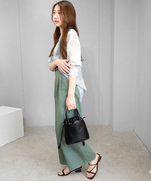 minia(ミニア)の「ナローサンダル ◇(サンダル・レディース・アイボリー/ブラック/グリーン・S/M/L/LL)」の6枚目の写真