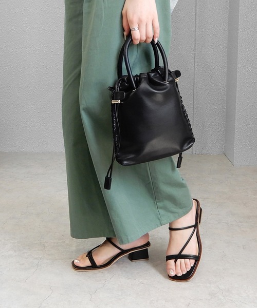 minia(ミニア)の「ナローサンダル ◇(サンダル・レディース・アイボリー/ブラック/グリーン・S/M/L/LL)」の9枚目の写真