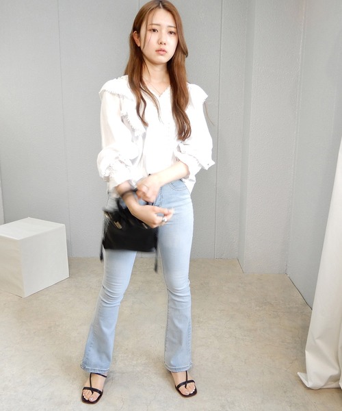 minia(ミニア)の「ナローサンダル ◇(サンダル・レディース・アイボリー/ブラック/グリーン・S/M/L/LL)」の13枚目の写真