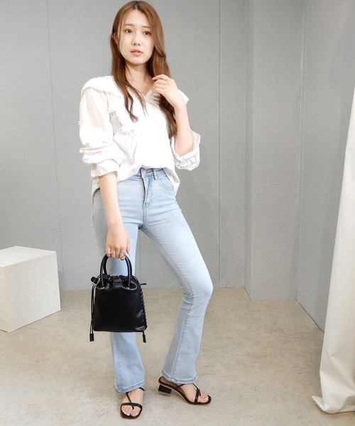 minia(ミニア)の「ナローサンダル ◇(サンダル・レディース・アイボリー/ブラック/グリーン・S/M/L/LL)」の16枚目の写真