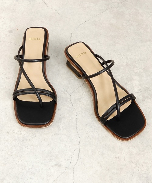 minia(ミニア)の「ナローサンダル ◇(サンダル・レディース・アイボリー/ブラック/グリーン・S/M/L/LL)」の12枚目の写真