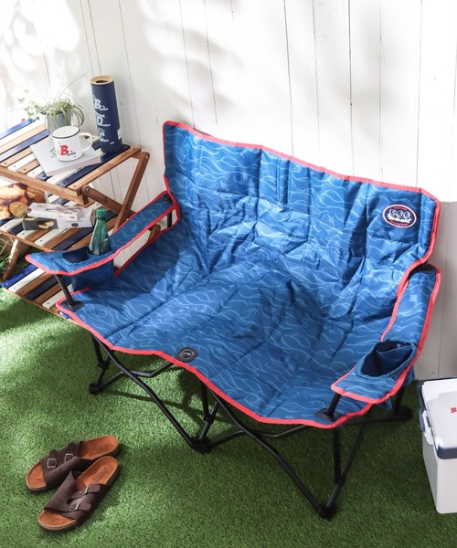 BAYFLOW(ベイフロー)の「【BAYFLOW OUTDOOR CLUB×QUICKCAMP】ローチェアW(アウトドアグッズ・レディース・ネイビー・0)」の1枚目の写真