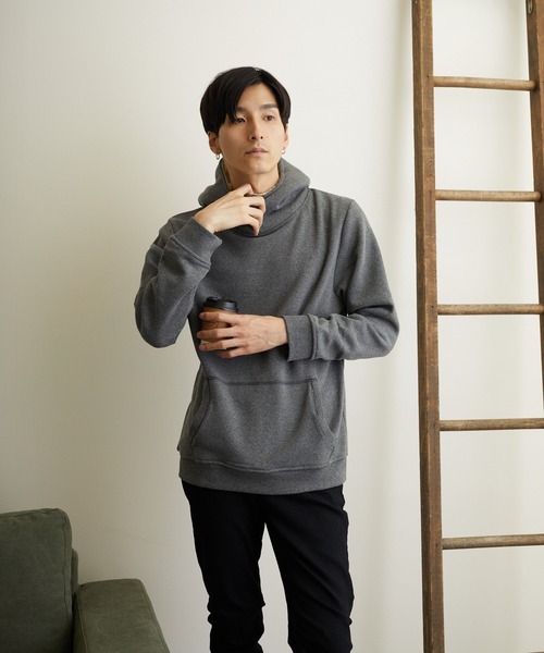 sunny branch(サニーブランチ)の「★ISLAND PEAK★フード裏ボア 裏起毛プルパーカー(パーカー・レディース・ベージュ/チャコール/その他2/その他1/ネイビー/杢グレー/ブラック・X-LARGE/LARGE/MEDIUM)」の4枚目の写真