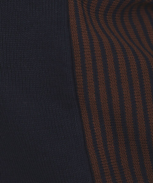 BEAMS HEART（ビームスハート）の「BEAMS HEART / ジップ ストライプ ポロシャツ（ポロシャツ・メンズ・ネイビー/バーガンディー・SMALL/LARGE/MEDIUM）」の20枚目の写真