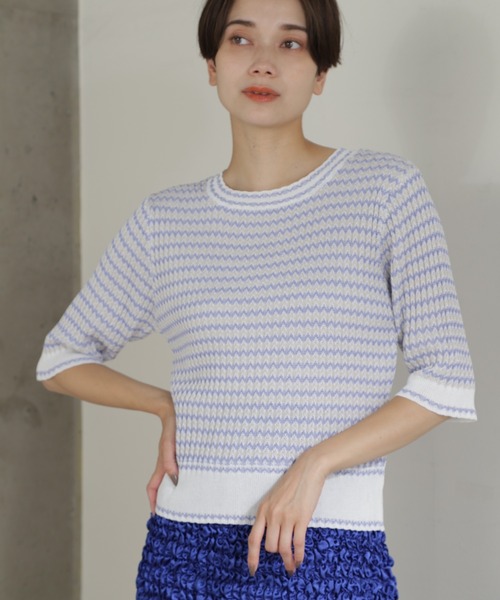 セール リブボーダー ニット セーター Rose Bud ローズバッド のファッション通販 Zozotown