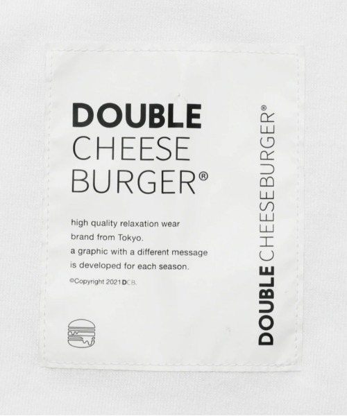 DOUBLE CHEESEBURGER(ダブルチーズバーガー)の「ダブルチーズバーガー Tシャツ -Cheese Oval Logo- / DOUBLE CHEESEBURGER T-Shirt -Cheese Oval Logo-(Tシャツ/カットソー・レディース・ホワイト/ブラック・FREE)」の8枚目の写真