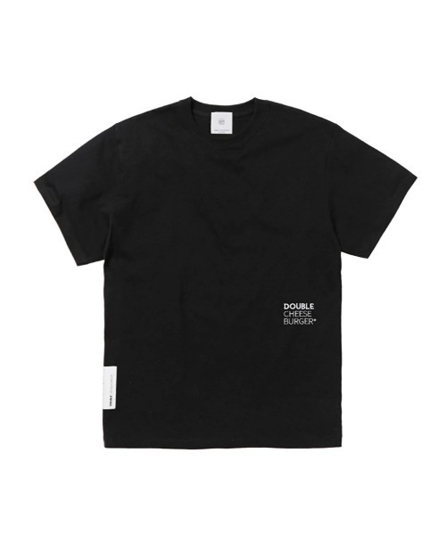 DOUBLE CHEESEBURGER(ダブルチーズバーガー)の「ダブルチーズバーガー Tシャツ -Cheese Oval Logo- / DOUBLE CHEESEBURGER T-Shirt -Cheese Oval Logo-(Tシャツ/カットソー・レディース・ホワイト/ブラック・FREE)」の3枚目の写真