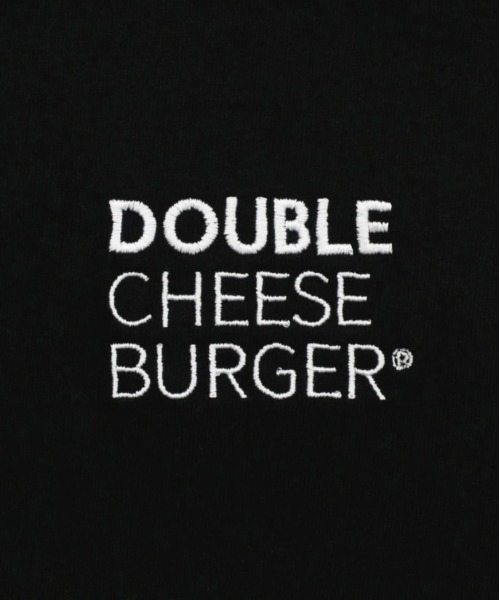 DOUBLE CHEESEBURGER(ダブルチーズバーガー)の「ダブルチーズバーガー Tシャツ -Cheese Oval Logo- / DOUBLE CHEESEBURGER T-Shirt -Cheese Oval Logo-(Tシャツ/カットソー・レディース・ホワイト/ブラック・FREE)」の5枚目の写真