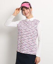 adabat（アダバット）の「◆バイアステープデザイン 長袖シャツ 吸水速乾/UV（Tシャツ/カットソー）」