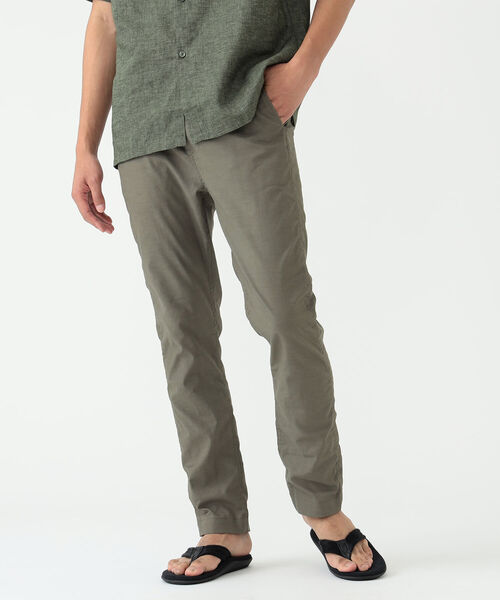 BEAMS（ビームス）の「BEAMS / リネンミックス ストレッチ テーパード パンツ（その他パンツ・メンズ・ネイビー/オリーブ・S/M/L/XL）」の2枚目の写真