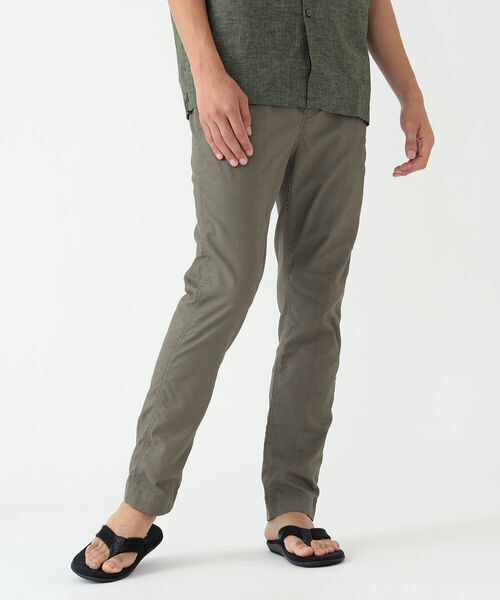 BEAMS（ビームス）の「BEAMS / リネンミックス ストレッチ テーパード パンツ（その他パンツ・メンズ・ネイビー/オリーブ・S/M/L/XL）」の5枚目の写真