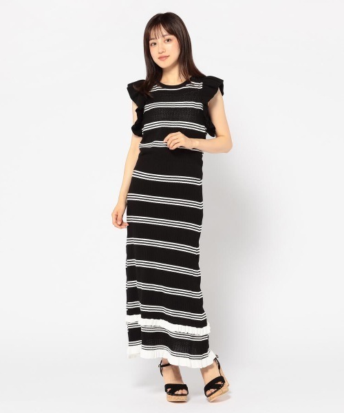 MISCH MASCH(ミッシュマッシュ)の「柄編みセットアップ(セットアップ・レディース・ホワイト/ブラック/パープル系その他・MEDIUM)」の2枚目の写真