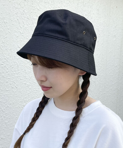 Purple&Yellow（パープルアンドイエロー）の「コットンツイルバケットハット（ハット・メンズ・ブラック・FREE）」の2枚目の写真