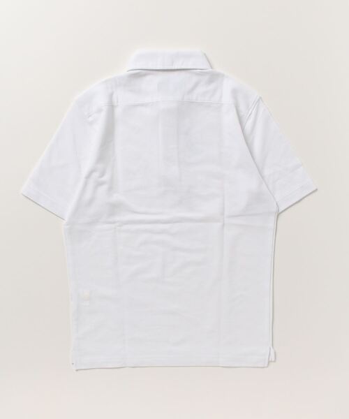 Perfect Suit FActory（パーフェクトスーツファクトリー）の「BIZポロシャツ　カッタウェイ　ラベンダー/ホワイト/サックス/ブルー/ネイビー（ポロシャツ・メンズ・ブルー/サックスブルー/ネイビー/パープル/ホワイト・S/M/L/LL）」の10枚目の写真