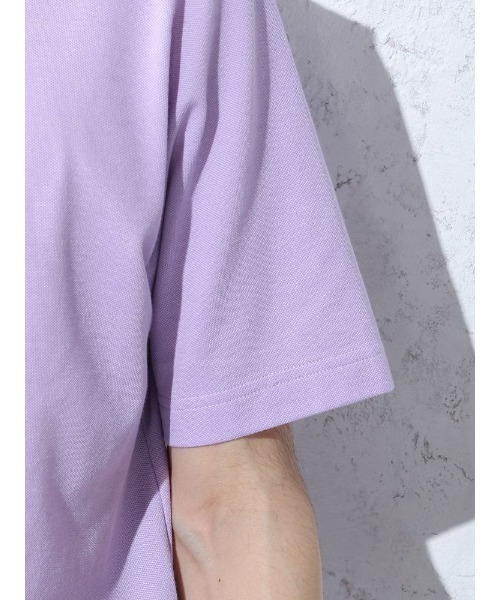 Perfect Suit FActory（パーフェクトスーツファクトリー）の「BIZポロシャツ　カッタウェイ　ラベンダー/ホワイト/サックス/ブルー/ネイビー（ポロシャツ・メンズ・ブルー/サックスブルー/ネイビー/パープル/ホワイト・S/M/L/LL）」の15枚目の写真