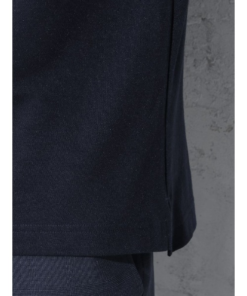 Perfect Suit FActory（パーフェクトスーツファクトリー）の「BIZポロシャツ　カッタウェイ　ラベンダー/ホワイト/サックス/ブルー/ネイビー（ポロシャツ・メンズ・ブルー/サックスブルー/ネイビー/パープル/ホワイト・S/M/L/LL）」の8枚目の写真