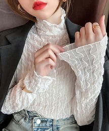 ウエーブラインシアスシアープルオーバー