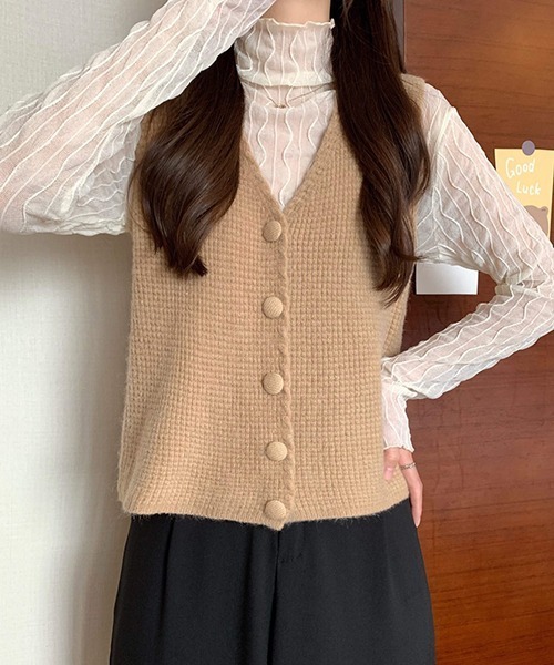 Chaco closet（チャコ クローゼット）の「ウエーブラインシアスシアープルオーバー（Tシャツ/カットソー・レディース・ホワイト/ブラック/グレー/アイボリー・FREE）」の13枚目の写真